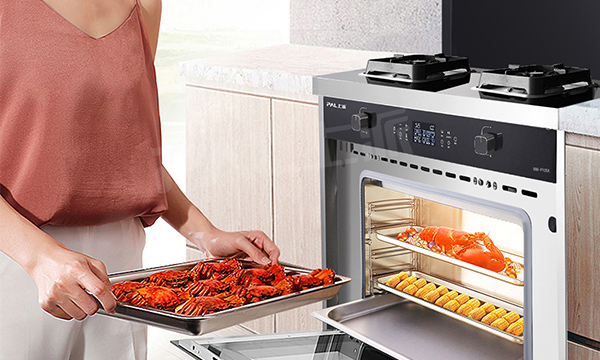 对油烟、有害物质说拜拜，上派蒸烤消变频集成灶带你健康生活！