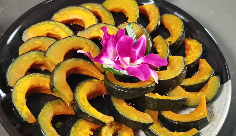 如何用上派免清洗集成灶，做一道低脂美味的风味小吃【贝贝南瓜】